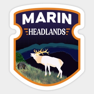 Marin County Headlands 'Tule' Elk Sticker